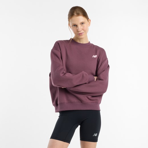 Bluza damska New Balance WT51949FDP  – bordowa ze sklepu New Balance Poland w kategorii Bluzy damskie - zdjęcie 178819064