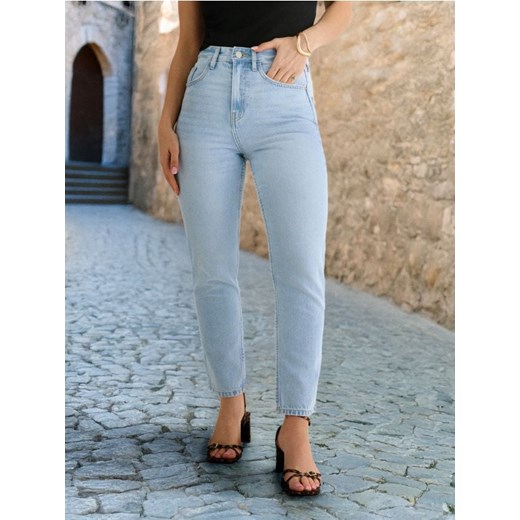Sinsay - Jeansy mom high waist - niebieski ze sklepu Sinsay w kategorii Jeansy damskie - zdjęcie 178820141
