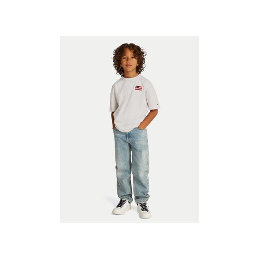 Tommy Hilfiger T-Shirt KB0KB09531 S Szary Regular Fit ze sklepu MODIVO w kategorii T-shirty chłopięce - zdjęcie 178821044