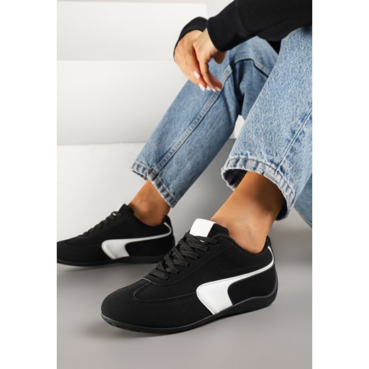 Czarne Sneakersy Typu Klasyczne Tenisówki Zelritia ze sklepu renee.pl w kategorii Buty sportowe damskie - zdjęcie 178822901