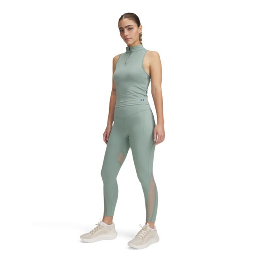 Damski top treningowy Under Armour Vanish Elite Vent Tank - zielony ze sklepu Sportstylestory.com w kategorii Bluzki damskie - zdjęcie 178823871