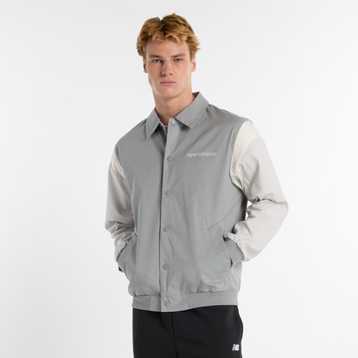 Kurtka męska New Balance MO51507YST – szara ze sklepu New Balance Poland w kategorii Kurtki męskie - zdjęcie 178824713