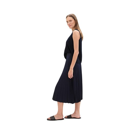 Sukienka Tom Tailor elegancka midi z okrągłym dekoltem