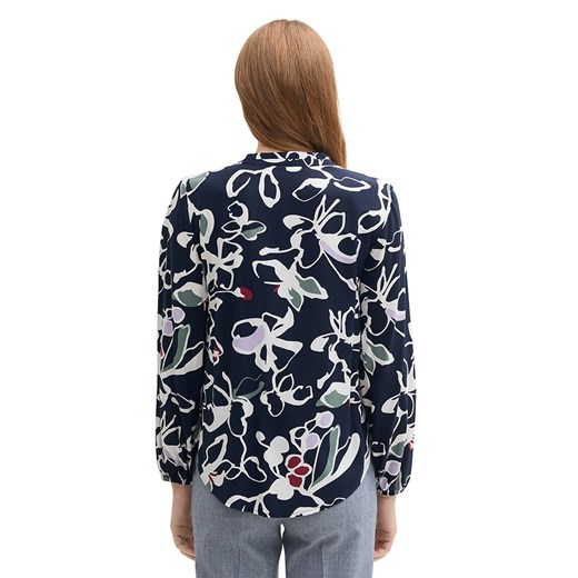 Bluzka damska Tom Tailor z dekoltem w serek z długim rękawem 