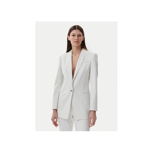 HUGO Marynarka 50537759 Biały Slim Fit ze sklepu MODIVO w kategorii Marynarki damskie - zdjęcie 178825902