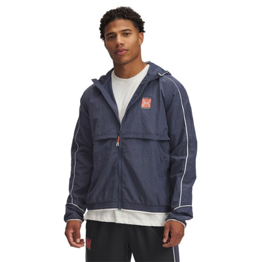Męska kurtka do biegania Under Armour UA Run 96 Jacket - granatowa ze sklepu Sportstylestory.com w kategorii Kurtki męskie - zdjęcie 178828713