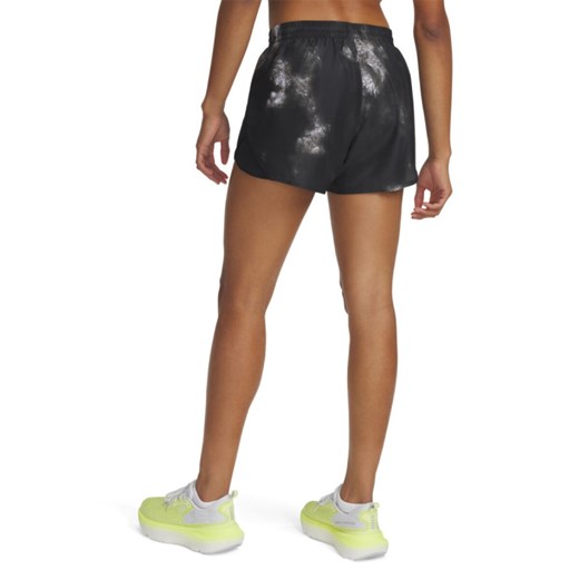 Damskie spodenki do biegania Under Armour UA Fly By 3\'\' Printed Shorts - czarne ze sklepu Sportstylestory.com w kategorii Szorty - zdjęcie 178828742