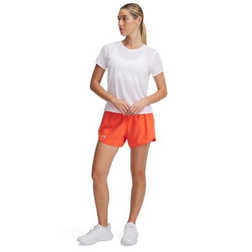 Damskie spodenki do biegania Under Armour UA Fly By 3\'\' Shorts - pomarańczowe ze sklepu Sportstylestory.com w kategorii Szorty - zdjęcie 178828744