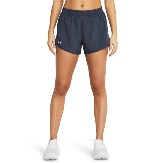 Damskie spodenki do biegania Under Armour UA Fly By 3\'\' Shorts - szare ze sklepu Sportstylestory.com w kategorii Szorty - zdjęcie 178828753