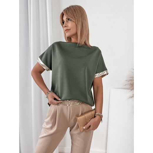 bluzka marvo khaki one size ze sklepu UBRA w kategorii Bluzki damskie - zdjęcie 178830094