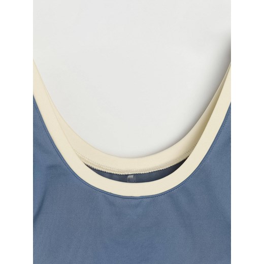 Sinsay - Top sportowy GYM HARD - niebieski Sinsay XL Sinsay