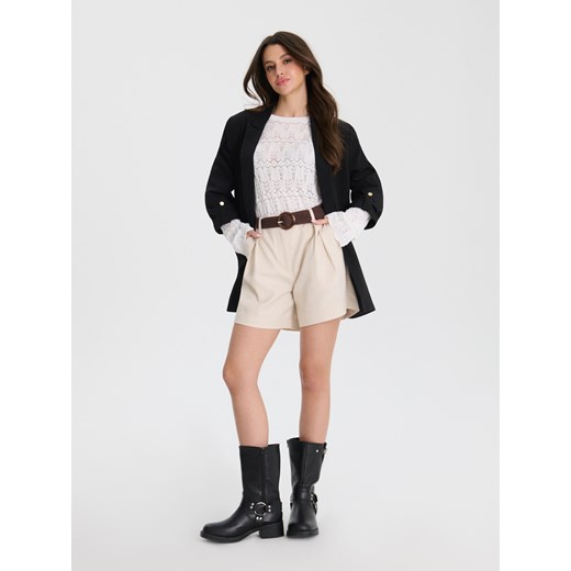 Sweter damski Sinsay z okrągłym dekoltem 