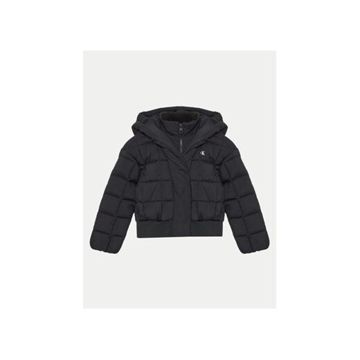 Calvin Klein Jeans Kurtka zimowa Archive IG0IG02595 M Czarny Regular Fit 6Y MODIVO