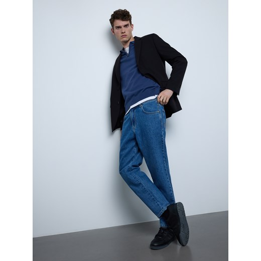 Reserved - Jeansy carrot fit - niebieski ze sklepu Reserved w kategorii Jeansy męskie - zdjęcie 178850632