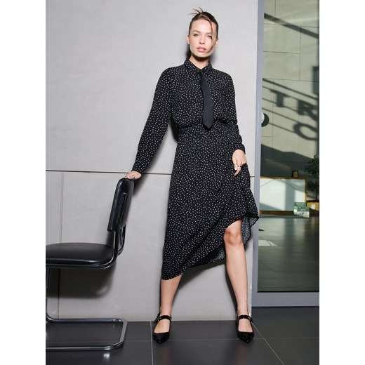 Sinsay - Sukienka z wiskozy - czarny Sinsay M Sinsay