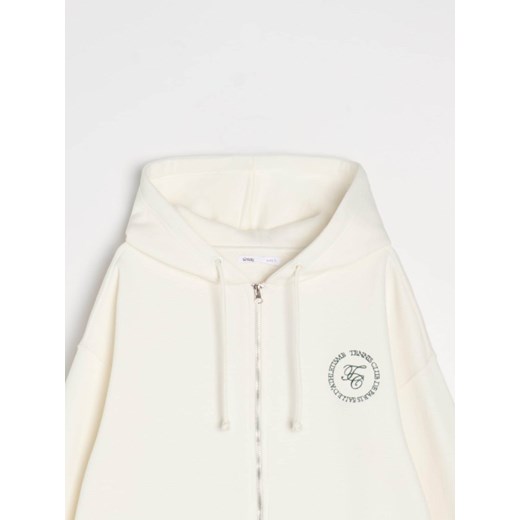 Sinsay - Bluza z kapturem - kremowy Sinsay S Sinsay