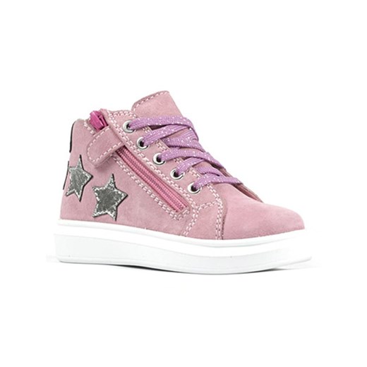 Richter Shoes Skórzane sneakersy &quot;Alessa&quot; w kolorze jasnoróżowym ze sklepu Limango Polska w kategorii Buty zimowe dziecięce - zdjęcie 178852164