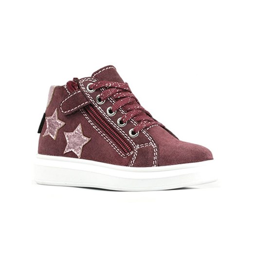 Richter Shoes Skórzane sneakersy "Alessa" w kolorze ciemnoczerwonym 32 okazyjna cena Limango Polska