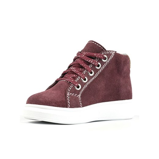 Richter Shoes Skórzane sneakersy "Alessa" w kolorze ciemnoczerwonym 33 Limango Polska wyprzedaż