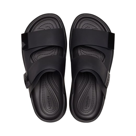 Crocs Klapki "Brooklyn Luxe" w kolorze czarnym Crocs 38/39 okazja Limango Polska