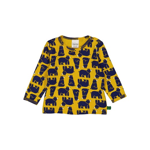 Fred´s World by GREEN COTTON Koszulka &quot;Bear&quot; w kolorze żółtym ze sklepu Limango Polska w kategorii Kaftaniki i bluzki - zdjęcie 178852554