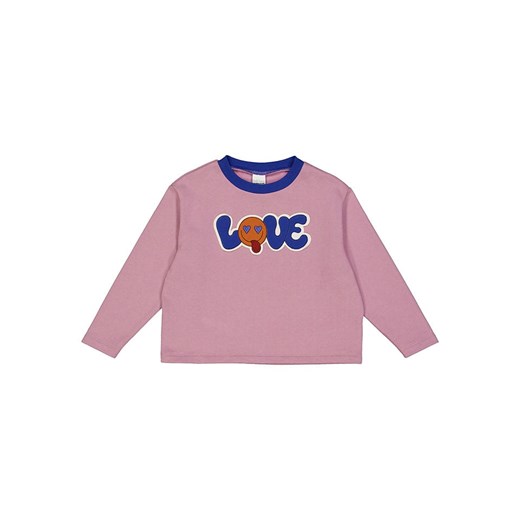 Fred´s World by GREEN COTTON Bluza "Heart" w kolorze jasnoróżowym 128 wyprzedaż Limango Polska