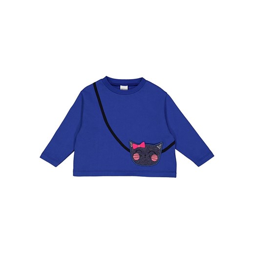 Fred´s World by GREEN COTTON Bluza &quot;Hello cat&quot; w kolorze niebieskim ze sklepu Limango Polska w kategorii Bluzy chłopięce - zdjęcie 178852604