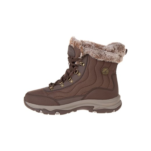 Skechers Skórzane botki &quot;Trego&quot; w kolorze brązowym ze sklepu Limango Polska w kategorii Śniegowce damskie - zdjęcie 178853090