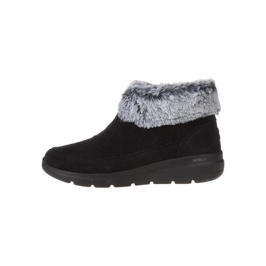 Skechers Skórzane botki &quot;Glacial Ultra&quot; w kolorze czarnym ze sklepu Limango Polska w kategorii Śniegowce damskie - zdjęcie 178853114