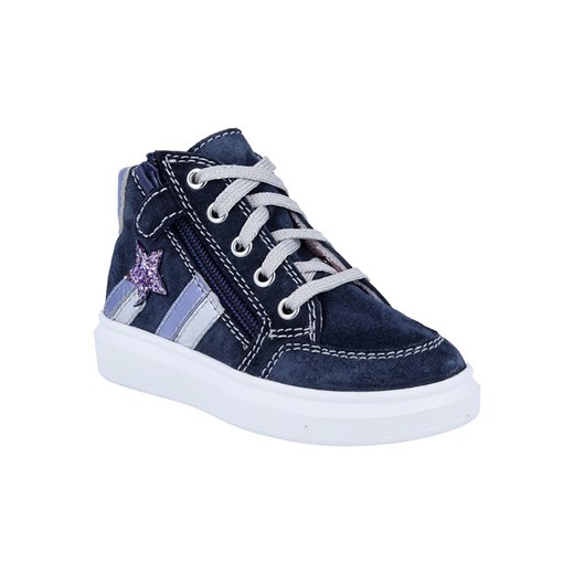 Richter Shoes Skórzane sneakersy "Alessa" w kolorze granatowym 27 promocyjna cena Limango Polska