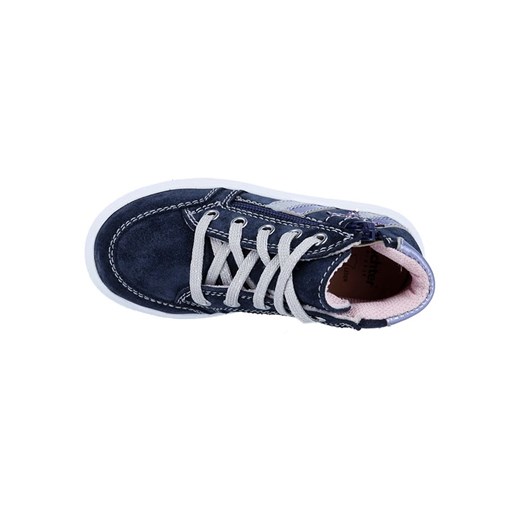 Richter Shoes Skórzane sneakersy "Alessa" w kolorze granatowym 27 wyprzedaż Limango Polska