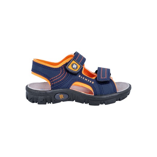Richter Shoes Sandały &quot;Adventure&quot; w kolorze granatowo-pomarańczowym ze sklepu Limango Polska w kategorii Sandały dziecięce - zdjęcie 178854173