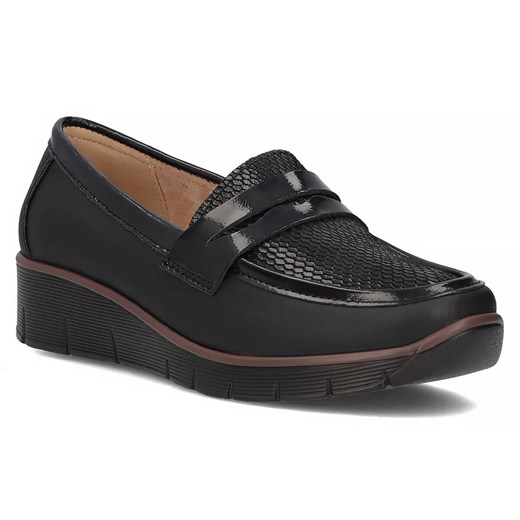Półbuty, loafersy damskie  - Filippo DP6455/24, czarne ze sklepu ulubioneobuwie w kategorii Półbuty damskie - zdjęcie 178861084