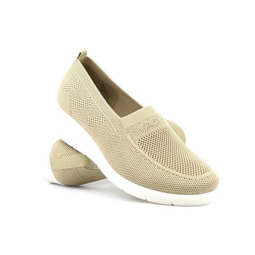 Buty damskie zdrowotne, profilaktyczne - UNISOFT 23TX02-6017, beżowe ze sklepu ulubioneobuwie w kategorii Buty sportowe damskie - zdjęcie 178861500