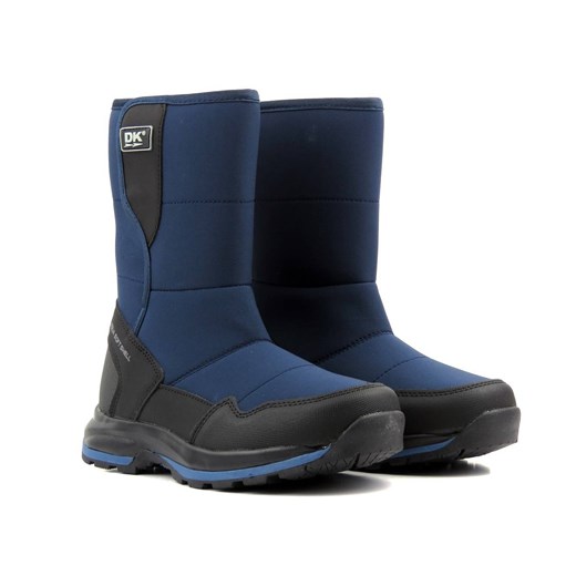 Śniegowce damskie na rzep - DK TECH Aqua Soft Shell 2182, granatowe ze sklepu ulubioneobuwie w kategorii Śniegowce damskie - zdjęcie 178861540