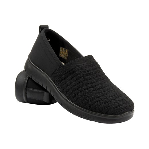 Buty damskie zdrowotne, profilaktyczne - UNISOFT 24TX02-5931, czarne ze sklepu ulubioneobuwie w kategorii Półbuty damskie - zdjęcie 178861723