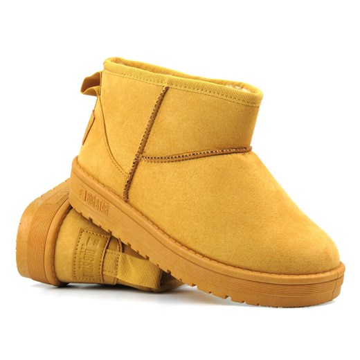 Buty emu, śniegowce damskie za kostkę - BIG STAR KK274289 802, camel ze sklepu ulubioneobuwie w kategorii Śniegowce damskie - zdjęcie 178861852