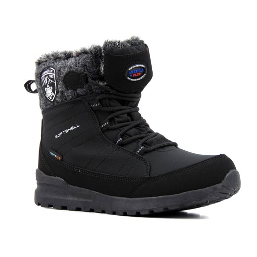 Śniegowce damskie za kostkę - AMERICAN CLUB SN25, Softshell i Tripletex ze sklepu ulubioneobuwie w kategorii Śniegowce damskie - zdjęcie 178862433
