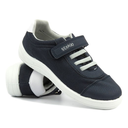 Buty sportowe, trampki dziecięce, młodzieżowe - BEFADO 451Y003, granatowe ze sklepu ulubioneobuwie w kategorii Trampki dziecięce - zdjęcie 178863033