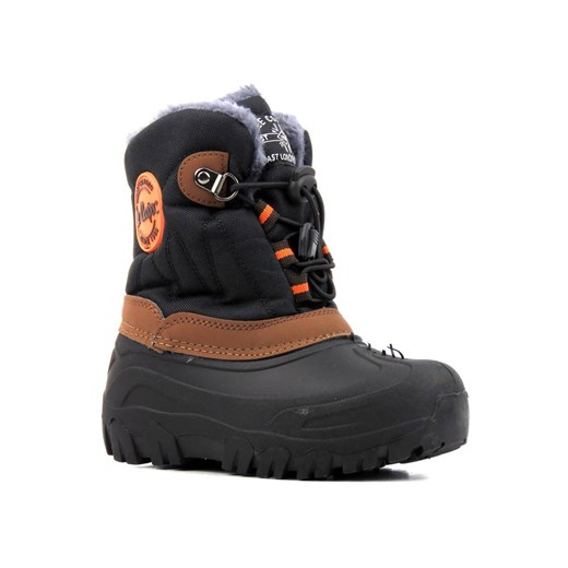 Śniegowce dziecięce LEE COOPER LCJ-21-44-0524K, czarne z brązem ze sklepu ulubioneobuwie w kategorii Buty zimowe dziecięce - zdjęcie 178863361