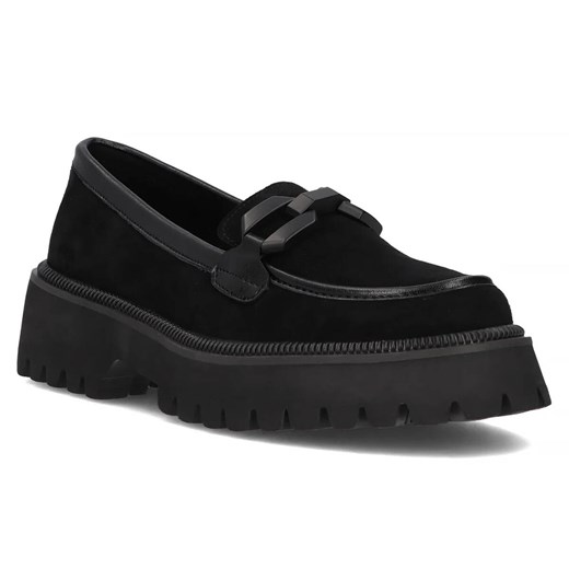 Półbuty, loafersy damskie  - Filippo DP6486/24, czarne ze sklepu ulubioneobuwie w kategorii Półbuty damskie - zdjęcie 178865524