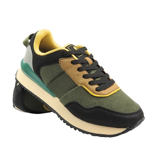 Sportowe Buty Męskie Inblu IU-15 Zielone Sznurowane ze sklepu ulubioneobuwie w kategorii Buty sportowe męskie - zdjęcie 178866893