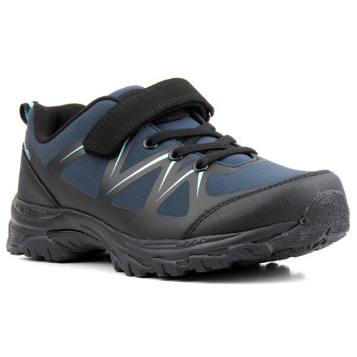 Trekkingi damskie / młodzieżowe - AMERICAN CLUB Soft Shell WT93/22, granatowe ze sklepu ulubioneobuwie w kategorii Buty trekkingowe damskie - zdjęcie 178868910