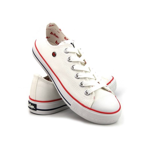 Trampki damskie brytyjskiej marki LEE COOPER 22-31-0875L, białe Lee Cooper 40 okazja ulubioneobuwie