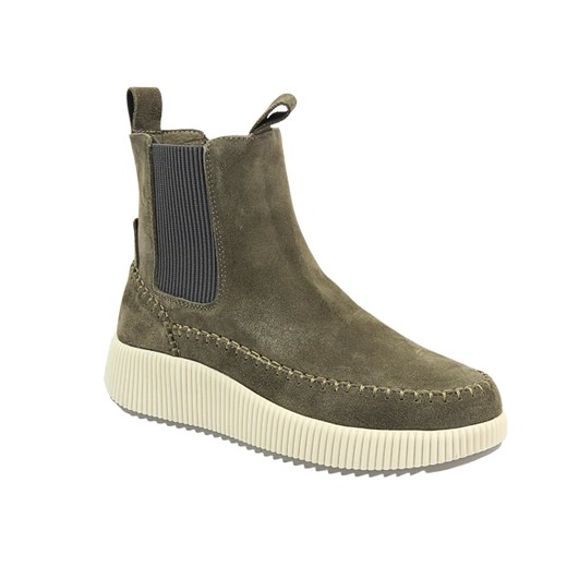 Botki Damskie Venezia W017SUGEOBB008 Szare Wsuwane ze sklepu ulubioneobuwie w kategorii Botki - zdjęcie 178873014