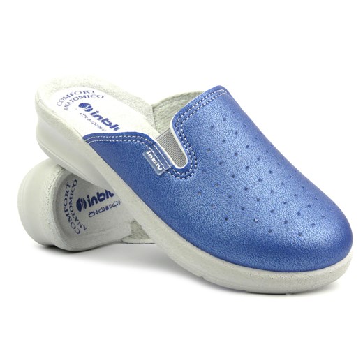 Klapki damskie sanitarne - Inblu 50-34N, niebieskie Inblu 36 ulubioneobuwie