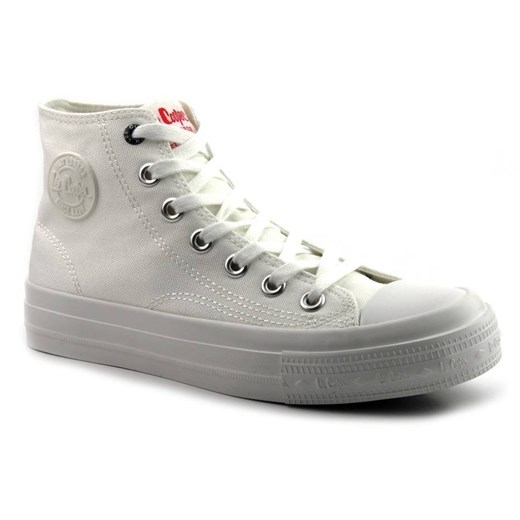 Wysokie trampki damskie Lee Cooper 21-31-0039L, białe ze sklepu ulubioneobuwie w kategorii Trampki damskie - zdjęcie 178874134