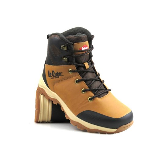 Wysokie trekkingi męskie zimowe - LEE COOPER LCJ-23-01-2046M, brązowe ze sklepu ulubioneobuwie w kategorii Buty trekkingowe męskie - zdjęcie 178875523
