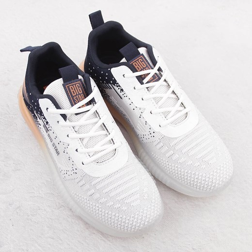 Buty sportowe męskie biało-czarne Big Star NN174474 białe 43 ButyModne.pl