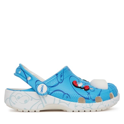 Klapki Crocs Smurfs Classic Clog 210821 Kolorowy Crocs 30 eobuwie.pl